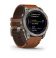 fēnix 7X Sapphire Solar - Titanium with Chestnut Leather Band - 51mm - Sapphire Solar - 010-02541-19 - Garmin